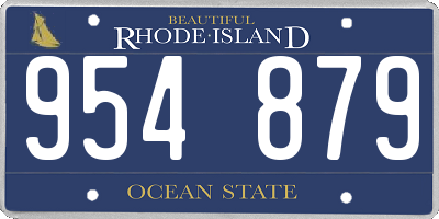 RI license plate 954879