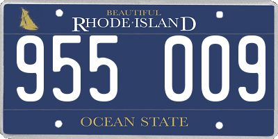 RI license plate 955009