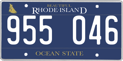 RI license plate 955046