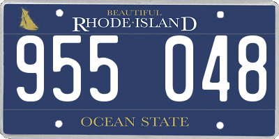 RI license plate 955048