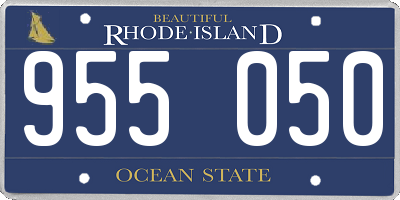 RI license plate 955050