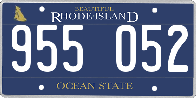 RI license plate 955052