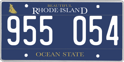 RI license plate 955054