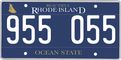 RI license plate 955055