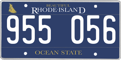 RI license plate 955056
