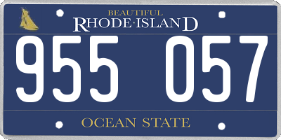 RI license plate 955057