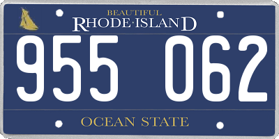 RI license plate 955062