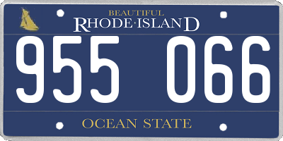 RI license plate 955066