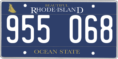 RI license plate 955068