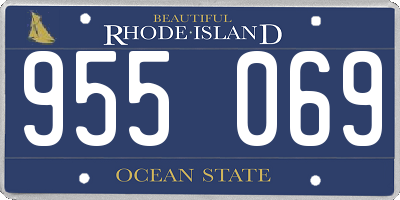 RI license plate 955069