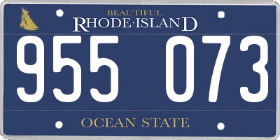 RI license plate 955073