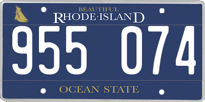 RI license plate 955074