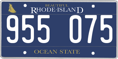 RI license plate 955075