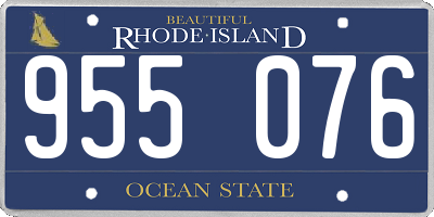 RI license plate 955076