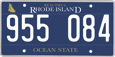 RI license plate 955084