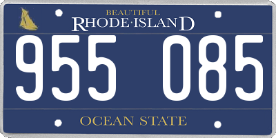 RI license plate 955085