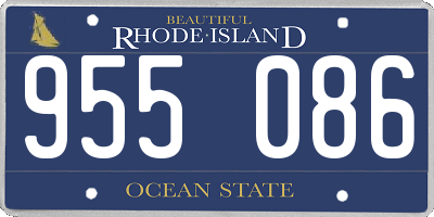 RI license plate 955086