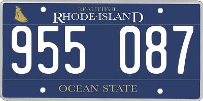 RI license plate 955087