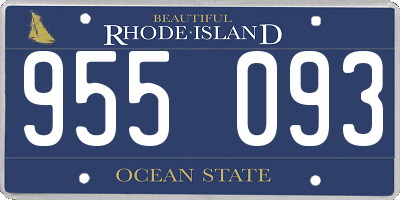 RI license plate 955093