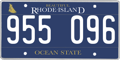 RI license plate 955096