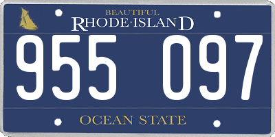 RI license plate 955097