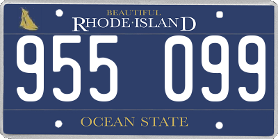 RI license plate 955099