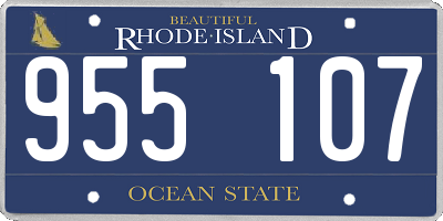RI license plate 955107