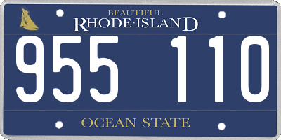 RI license plate 955110