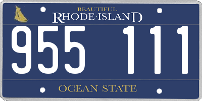 RI license plate 955111