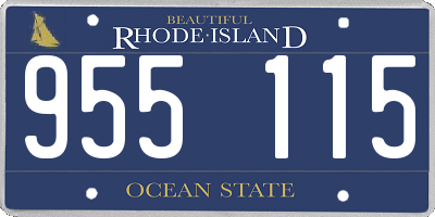RI license plate 955115