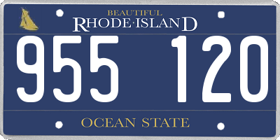 RI license plate 955120
