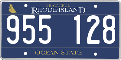 RI license plate 955128