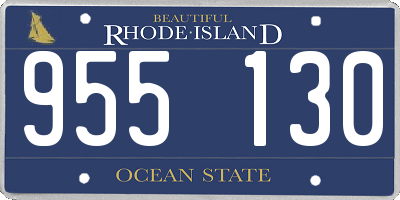 RI license plate 955130
