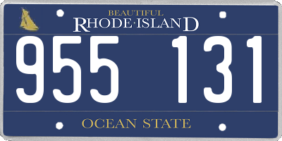 RI license plate 955131