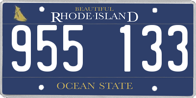RI license plate 955133