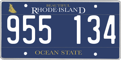 RI license plate 955134