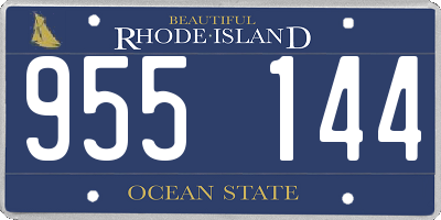 RI license plate 955144