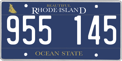 RI license plate 955145