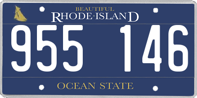 RI license plate 955146