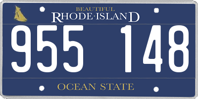 RI license plate 955148