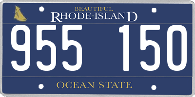 RI license plate 955150