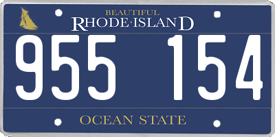 RI license plate 955154