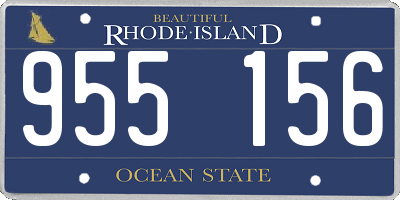 RI license plate 955156
