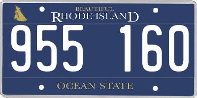 RI license plate 955160