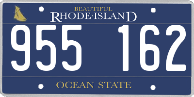 RI license plate 955162