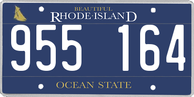 RI license plate 955164