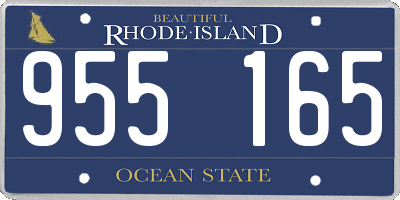 RI license plate 955165