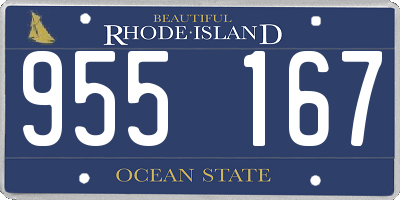 RI license plate 955167