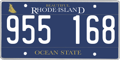 RI license plate 955168