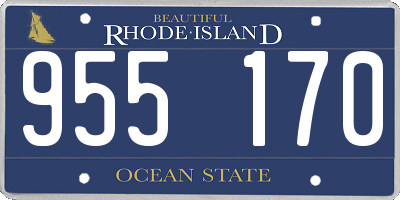 RI license plate 955170